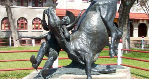 Bill Pickett Statue in Fort Worth, Texas