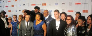 (Photo Credit: Naomi K. Bonman) PHOTO CAPTION: The cast and crew of “Blackbird”, which stars Isaiah Washington and Monique. The film was directed by Patrick Ian Polk in an adaption of the novel by Larry Duplechan.  