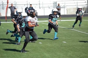 Randy on the football field