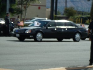 Joe Biden arriving to event. (Photo taken by Izaiah Frazier)