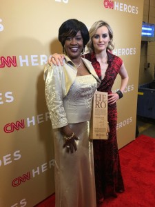 Kim Carter and actress Taylor Schilling