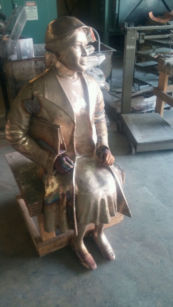 Rosa parks statue progress