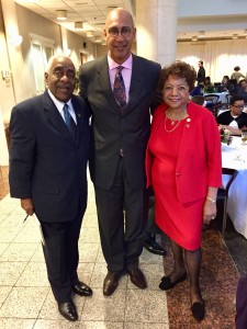 Aubry Stone, president of California Black Chamber of Commerce, Assemblymember Chris Holden (D-Pasadena) Chair of CLBC, Alice Huffman, President of CA State NAACP
